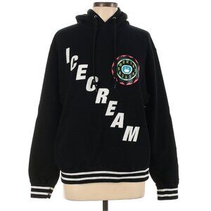 Icecream Japanese Exclusive Glow Clock Hoodie Sweatshirt in Black Medium